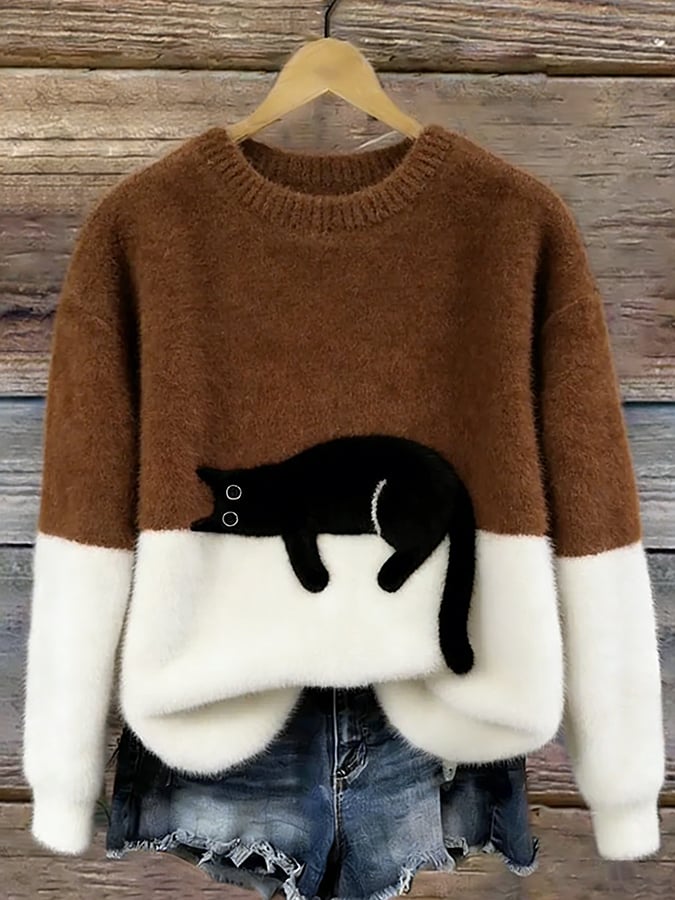 Maren | Cat Motif Oversized Jumper — image 9