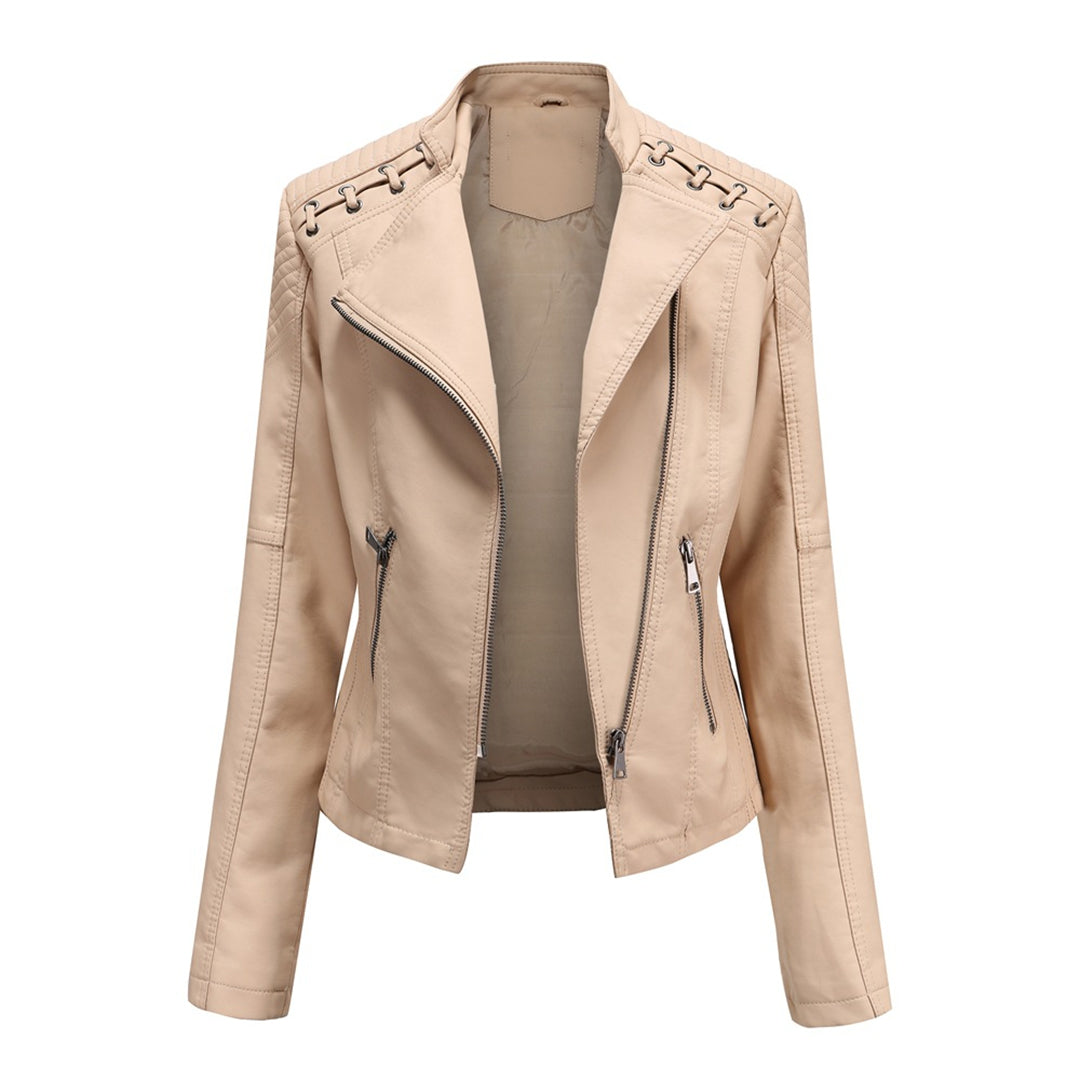 Morwenna | Asymmetric Moto Quilted Jacket — image 5