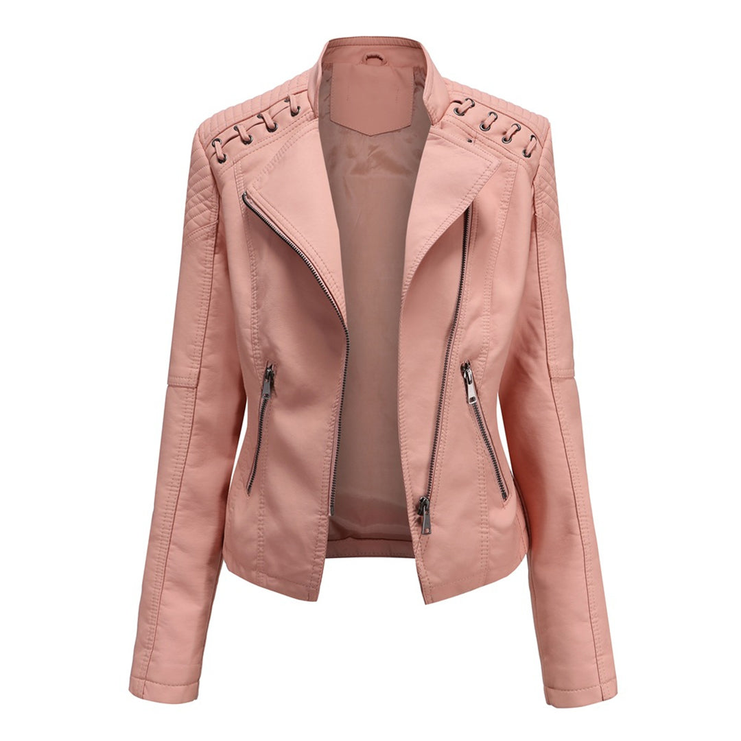 Morwenna | Asymmetric Moto Quilted Jacket — image 6