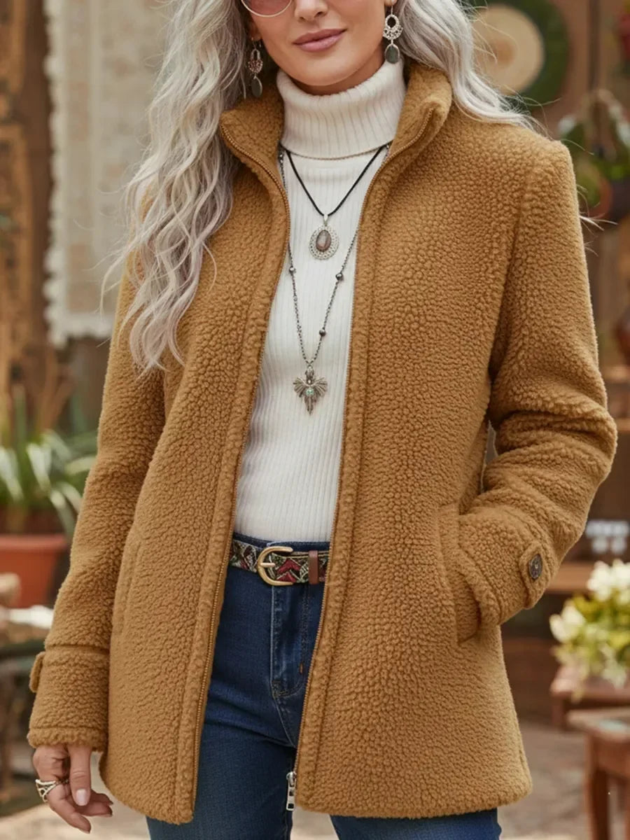 Wren | Full-Zip Lambswool-Feel Jacket — image 3