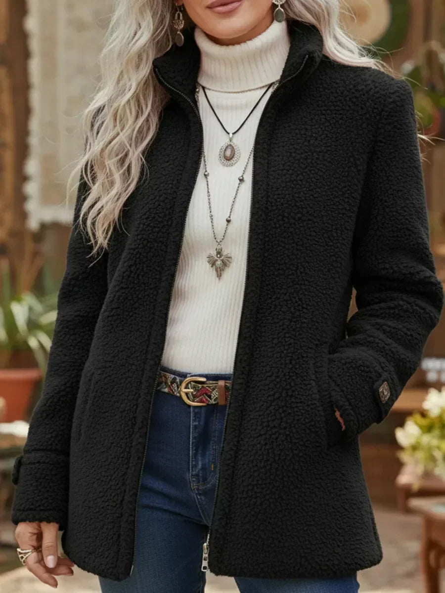 Wren | Full-Zip Lambswool-Feel Jacket — image 4