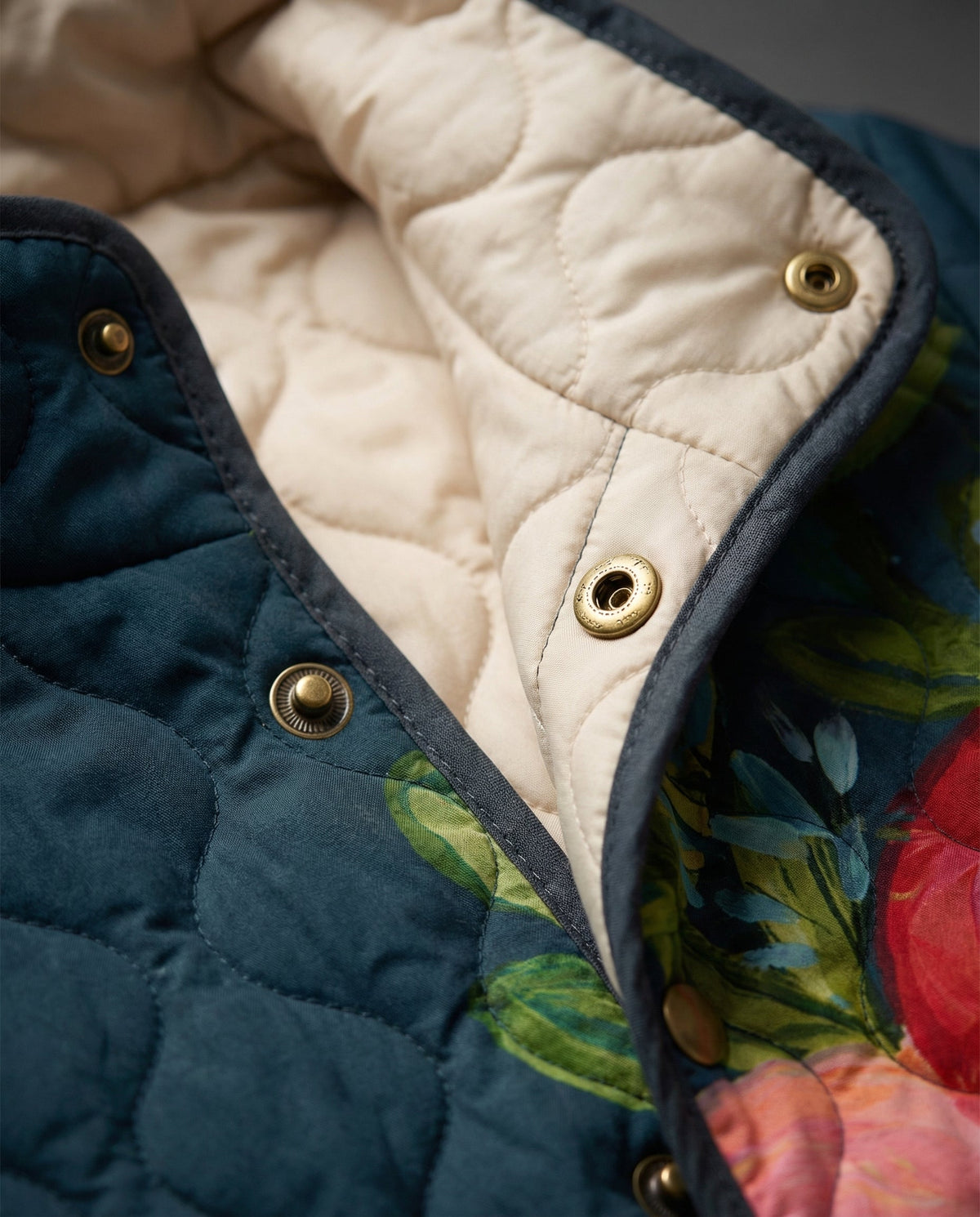 Isla | Vintage Floral Quilted Jacket — image 2