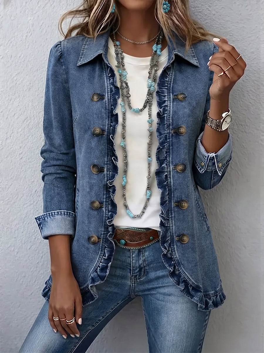 Senara | Ruffled Trim Jacket — image 1