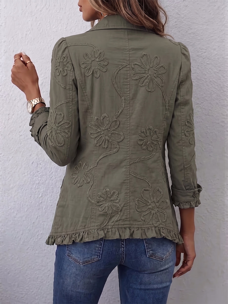 Zennor | Boho Floral Embroidered Utility Jacket — image 2