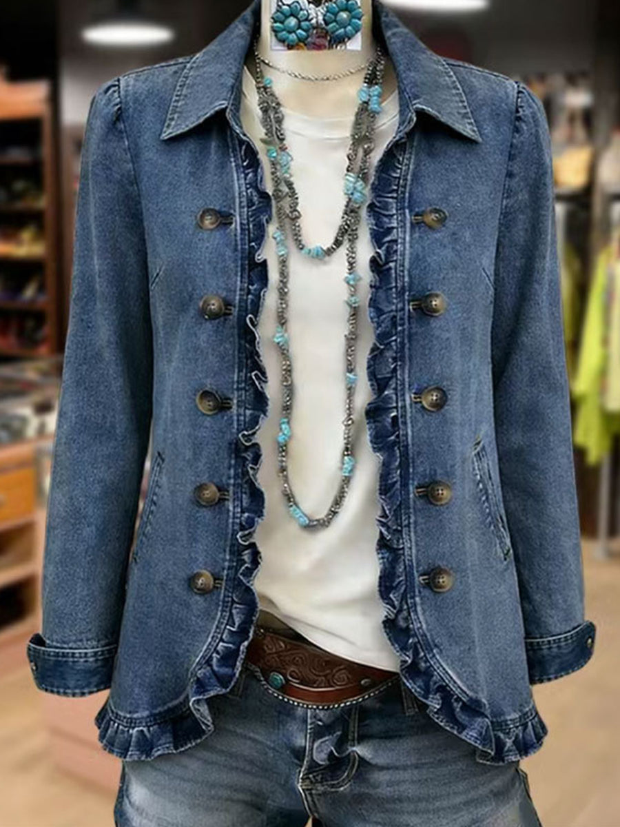 Senara | Ruffled Trim Jacket — image 2